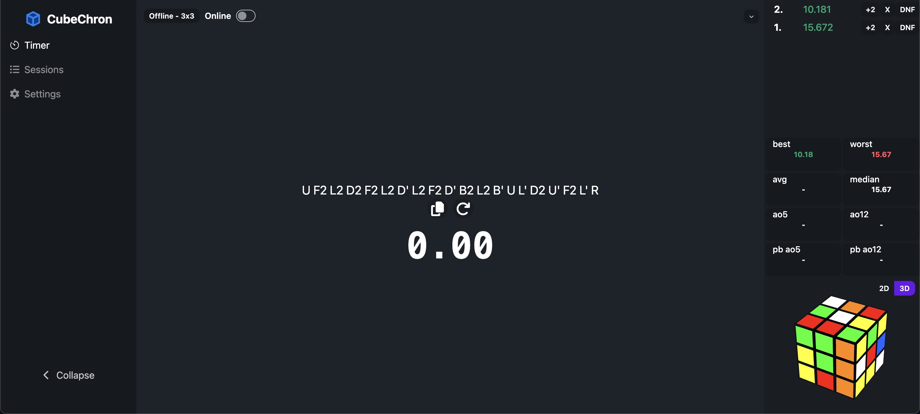 CubeChron - Speedcubing timer